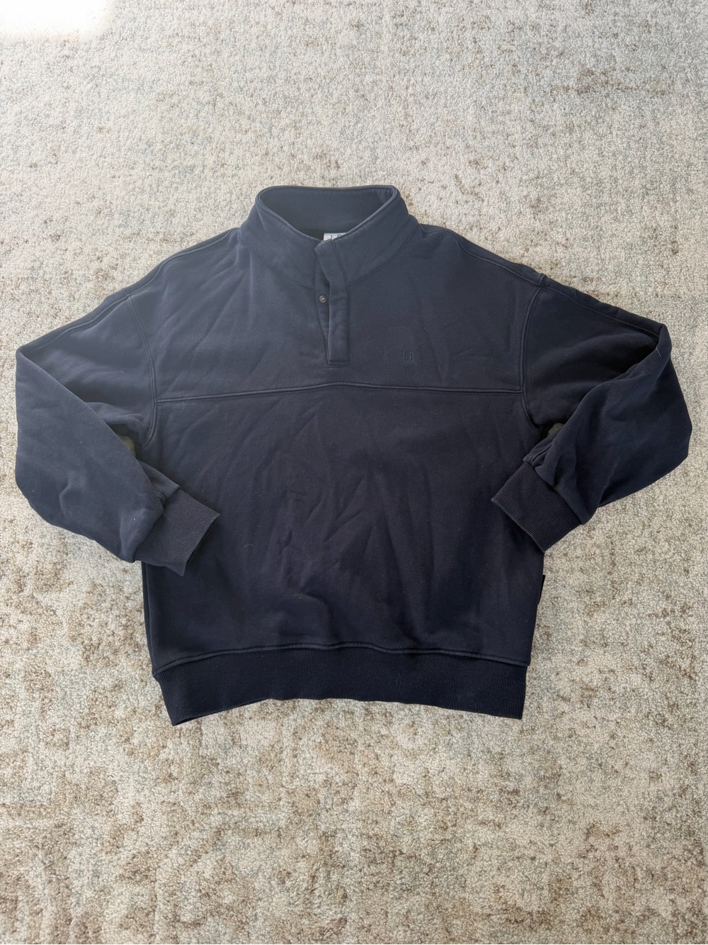 Little Bipsy Black Quarter-Snap Pullover Sweatshirt